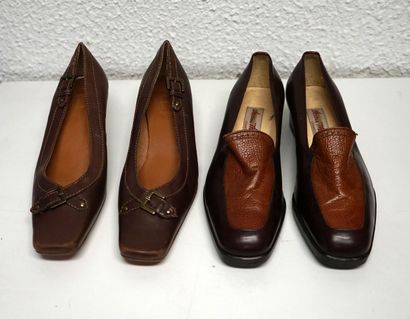 VINTAGE - SET of 4 PAIRS OF Moccasin, strappy...