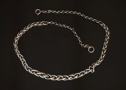 Silver COLLIER, hallmarked charançon, in...