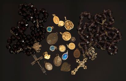 RELIGIOSA - SET in gilded or silvered metal...