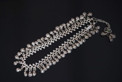 COLLERETTE NECKLACE in silver min 800/°°...