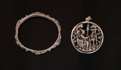 FANTAISIE - Neo-Gothic silver-plated SET...