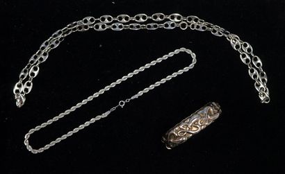 FANTAISIE - SET in silver-plated metal or...