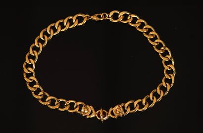 FANTAISIE - CHAIN NECKLACE in gilded metal...