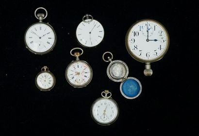 SET of 5 800/°° silver GOUSSET WATCHES and...