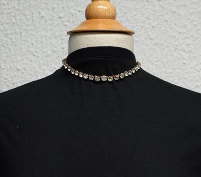 FALLING RIVER NECKLACE in gilded metal with...