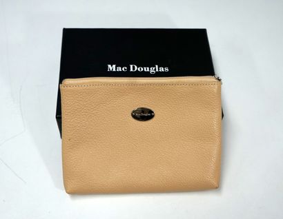 MAC DOUGLAS - Beige grained leather POCKET...