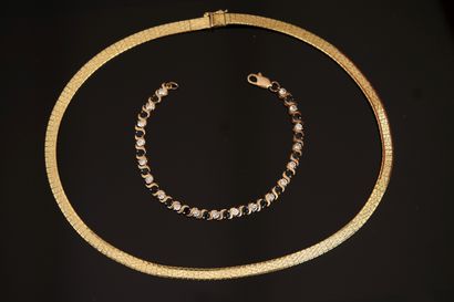 FANTAISIE - Gilded metal ENSEMBLE including...