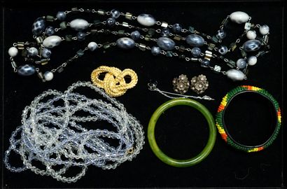 FANTAISIE - SET in gilded or silvered metal,...