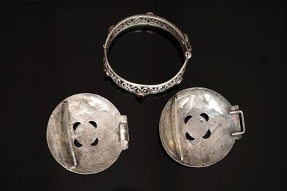 SET in min. 800/°° silver (crab hallmark)...