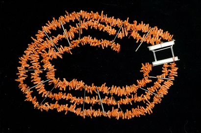 NECKLACE in silver min 800/°° composed of...