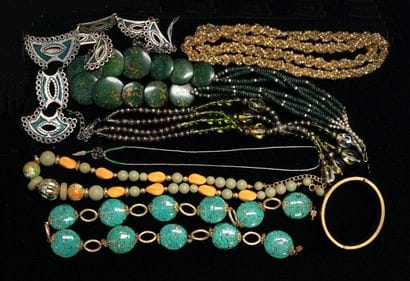 FANTAISIE - SET of 7 silver- or gold-plated...