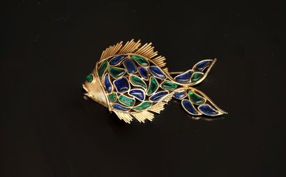 TRIFARI (à la couronne) - Gilded metal 