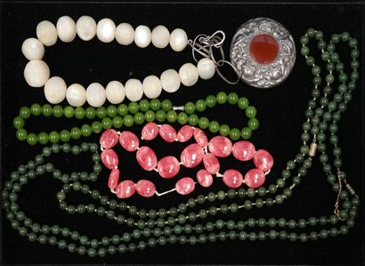 SET including 3 SAUTOIRS, 6 NECKLACES, 1...