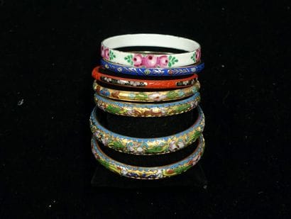 FANTAISIE - Gilded metal SET including 7...