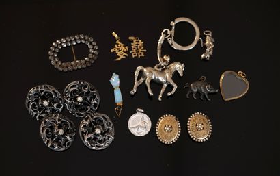 SET in silver min 800/°° comprising 1 MINIATURE,...