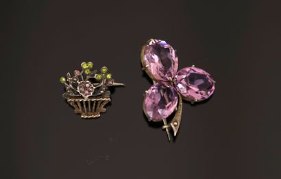 Silver, boar hallmark, and gilt metal SET...