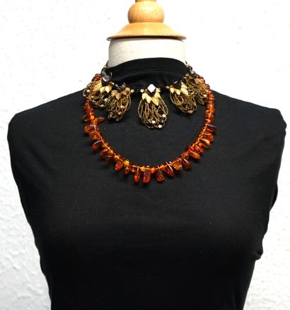 FANTAISIE - SET in orange and yellow tones...