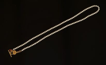 FANTAISIE - FINE NECKLACE made of small round...