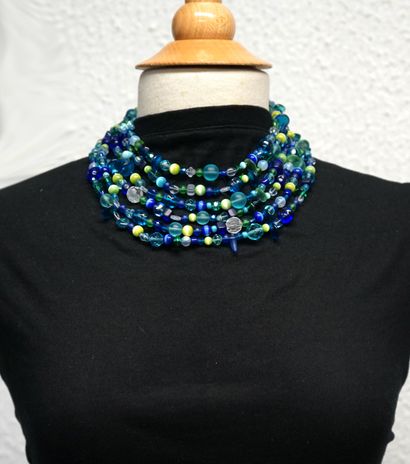 CECILE JEANNE - NECKLACE with 6 strands of...