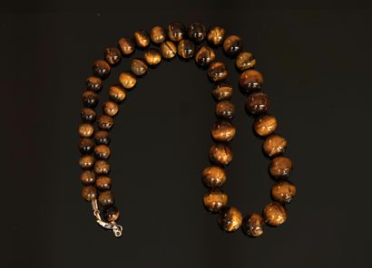 COLLIER en chute de boules d'oeil de tig...