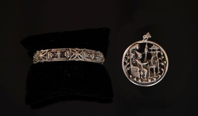 FANTAISIE - Neo-Gothic silver-plated SET...