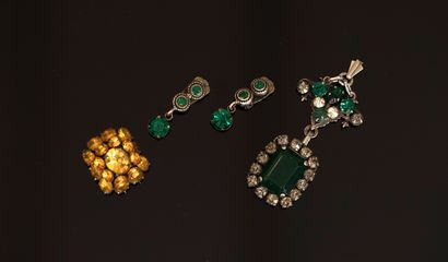 FANTAISIE - Gilded and silvered metal SET...