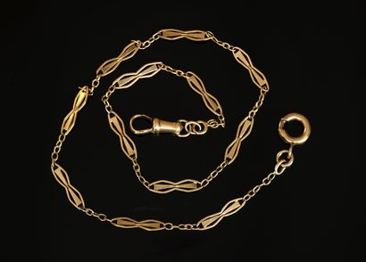 WALLET CHAIN in 18K (750/°°) yellow gold...