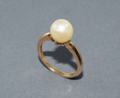 RING in 18k (750/°°) yellow gold with eagle...