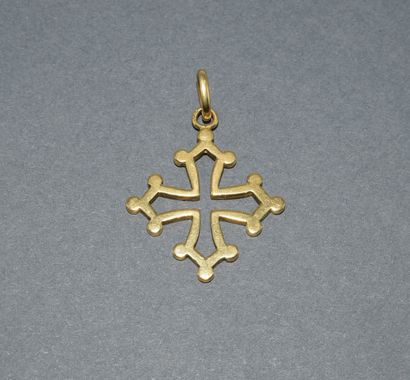 PENDANT in 18K (750/°°) yellow gold, eagle...