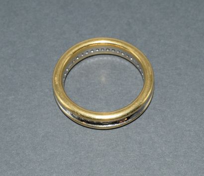 ALLIANCE en or jaune et blanc 18K (750/°°),...