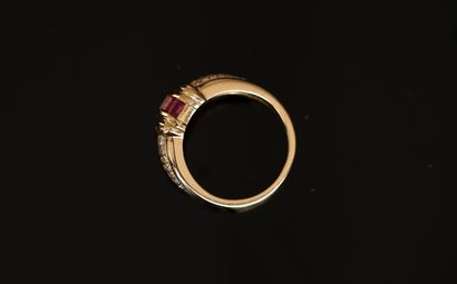 MAUBOUSSIN - JONC ring in 18K (750/°°) yellow...