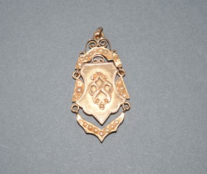 18k (750/°°) yellow gold, eagle head hallmarked,...