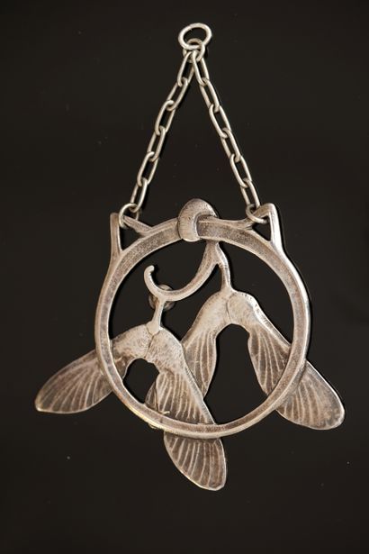 PENDANT in silver min 800/°° (boar hallmark)...