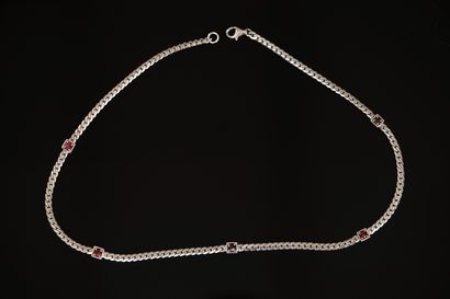 NECKLACE in sterling silver 925/°° swan hallmark,...