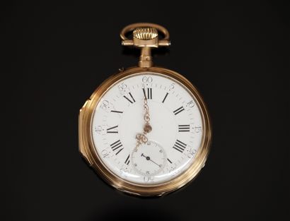 GOUSSET WATCH in 18K (750/°°) yellow gold,...