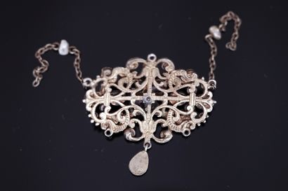 Incomplete pendentive in silver gilt min...