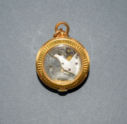 SET OF 2 GOLD-PLATED GOUSSET WATCHES consisting...