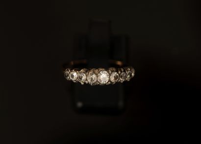 BAGUE JARRETIERE en or rose 18k (750/°°)...