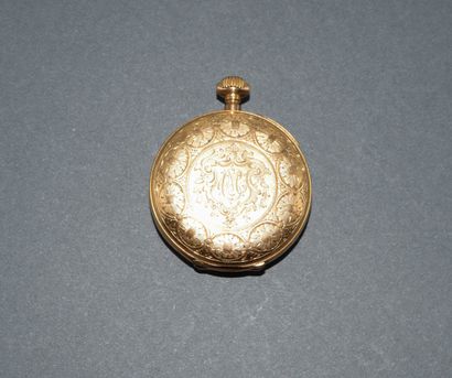 18K (750/°°) yellow gold collar WATCH with...