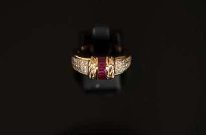 MAUBOUSSIN - JONC ring in 18K (750/°°) yellow...