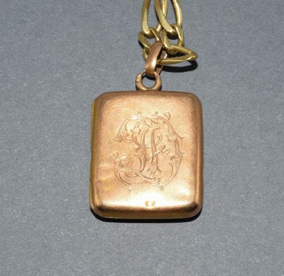 MONTRE A GOUSSET in 18K (750/°°) yellow gold...