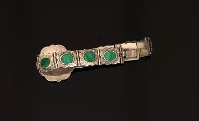 BRACELET articulé en argent min 800/°° poinçon...