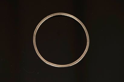 BRACELET JONC rigide en argent, poinçon sanglier,...
