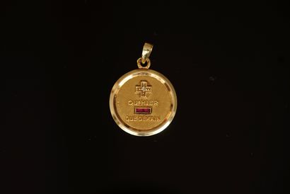 AUGIS - MEDAL OF LOVE in 18k (750/°°) yellow...