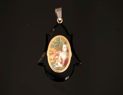 A silver (800°) and 18K (750°) yellow gold...