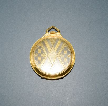 SET OF 2 GOLD-PLATED GOUSSET WATCHES consisting...