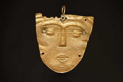 24K gold-plated metal PENDANT pin featuring...