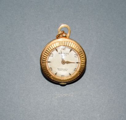 SET OF 2 GOLD-PLATED GOUSSET WATCHES consisting...