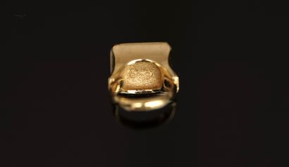 CHRISTIAN DIOR - Adjustable ring in gilded...