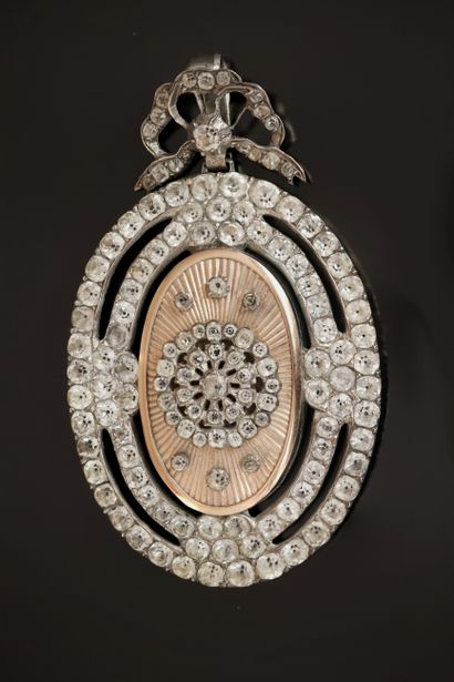 LARGE silver and rose gold 